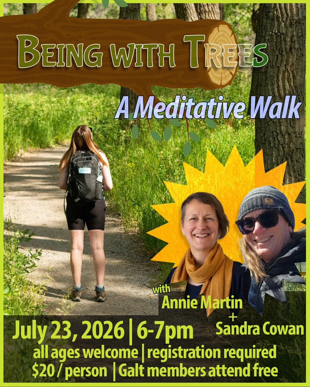 Being with Trees Meditation Walk with Sandra Cowan and Annie Martin