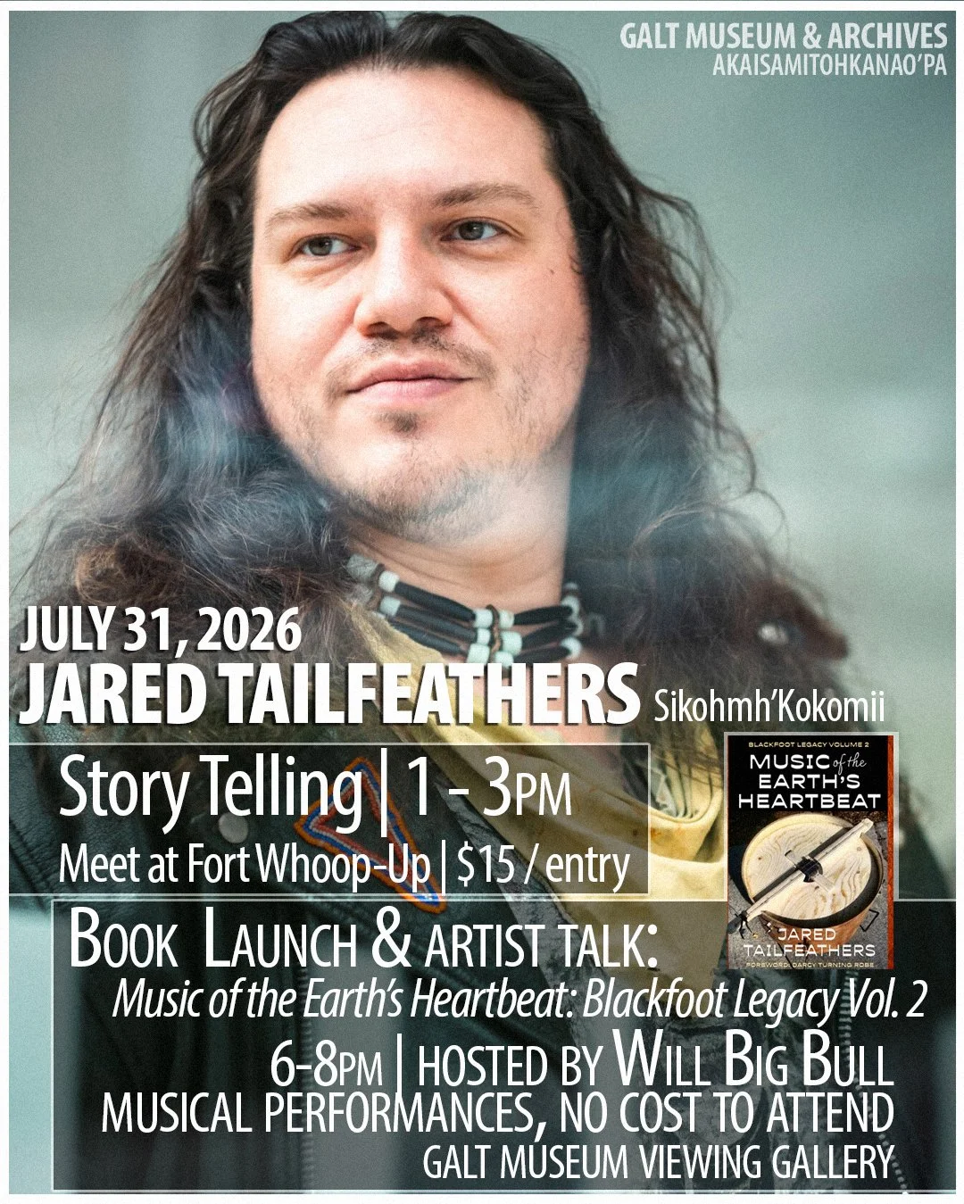 Jared Tailfeathers Sikohmh’Kokomii | Story Telling in Indian Battle Park