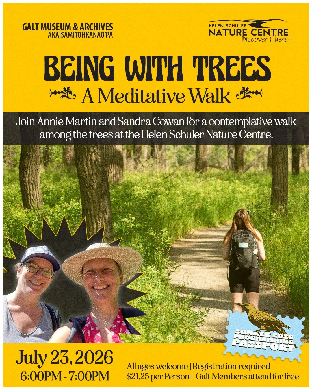 Being with Trees Meditation Walk with Sandra Cowan and Annie Martin