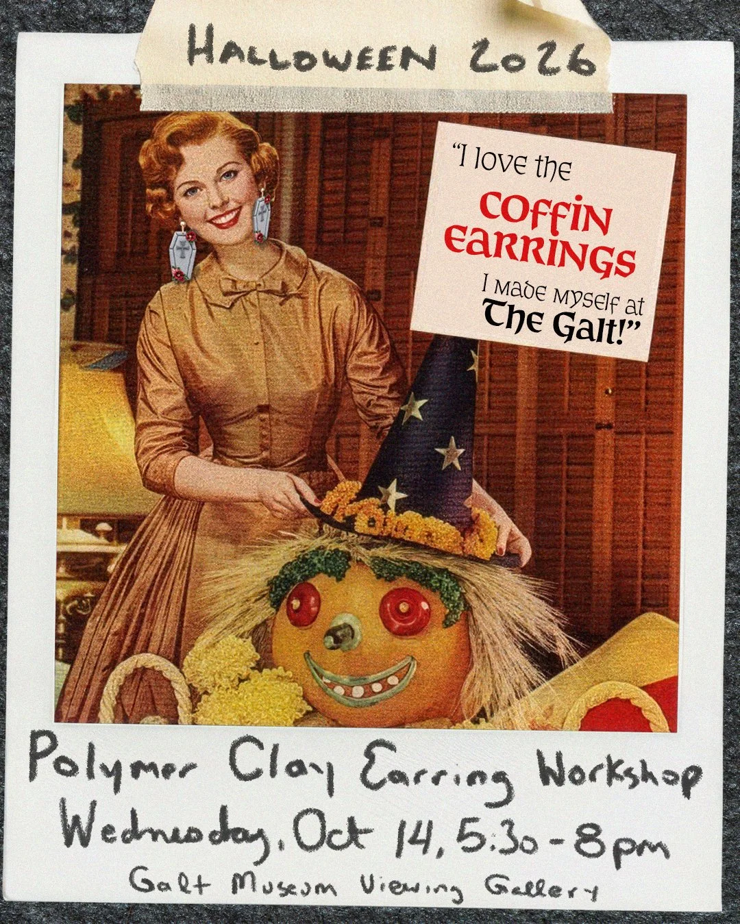 Polymer Clay Earring Workshop, Halloween Edition