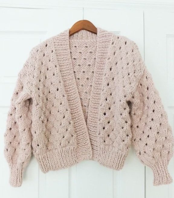 Free Sweater Pattern + Tutorial | Simple Everyday Eyelet Cardigan ...