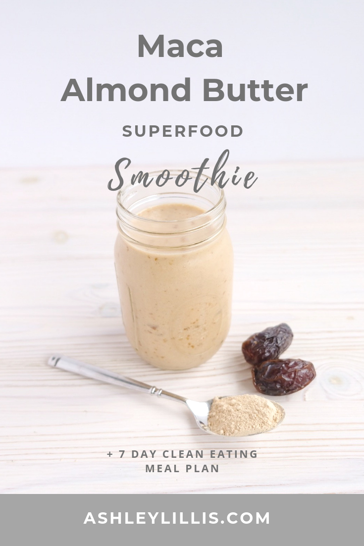 Superfood Maca Almond Butter Smoothie