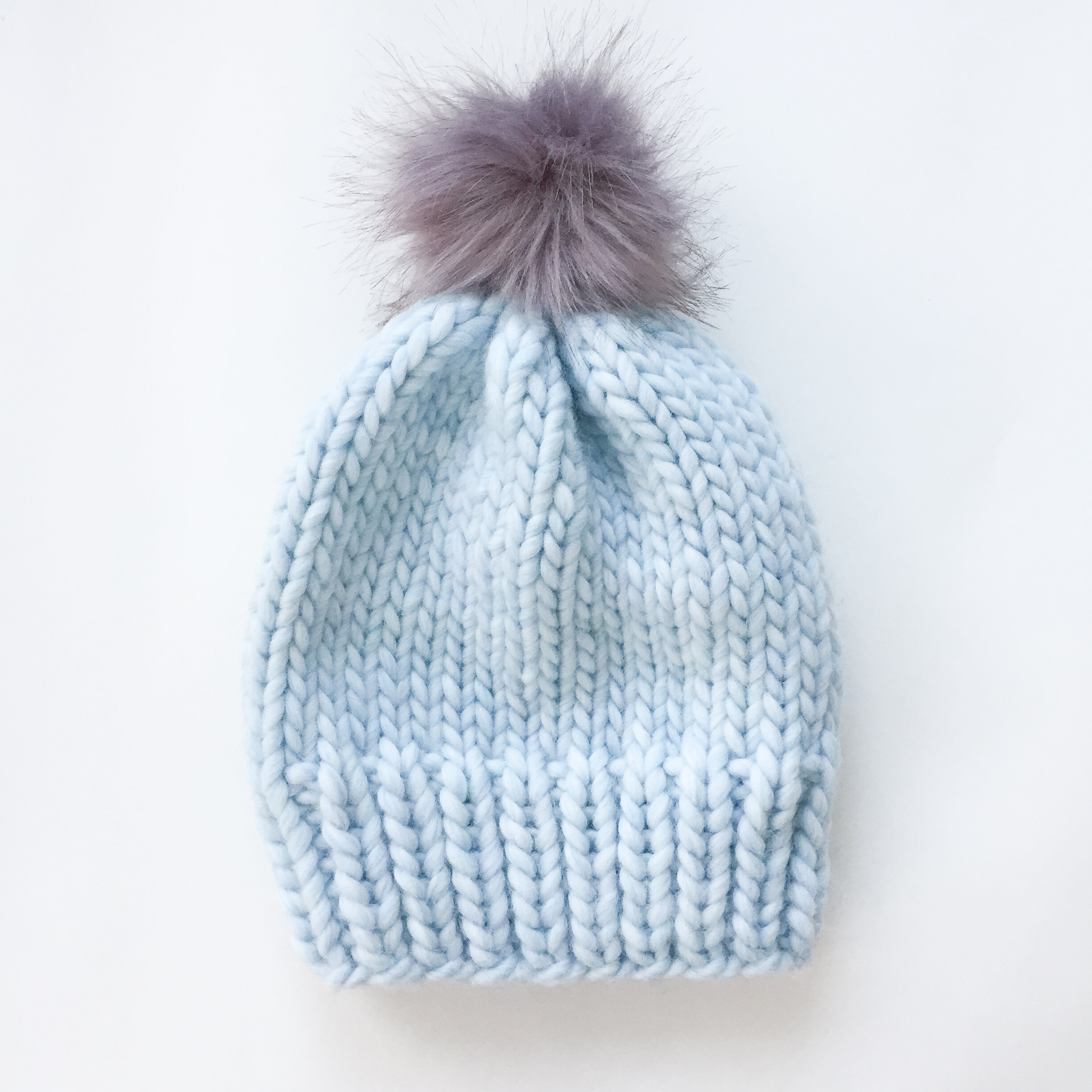 Simple Chunky Wool Knit Hat Pattern (Free) — Ashley Lillis