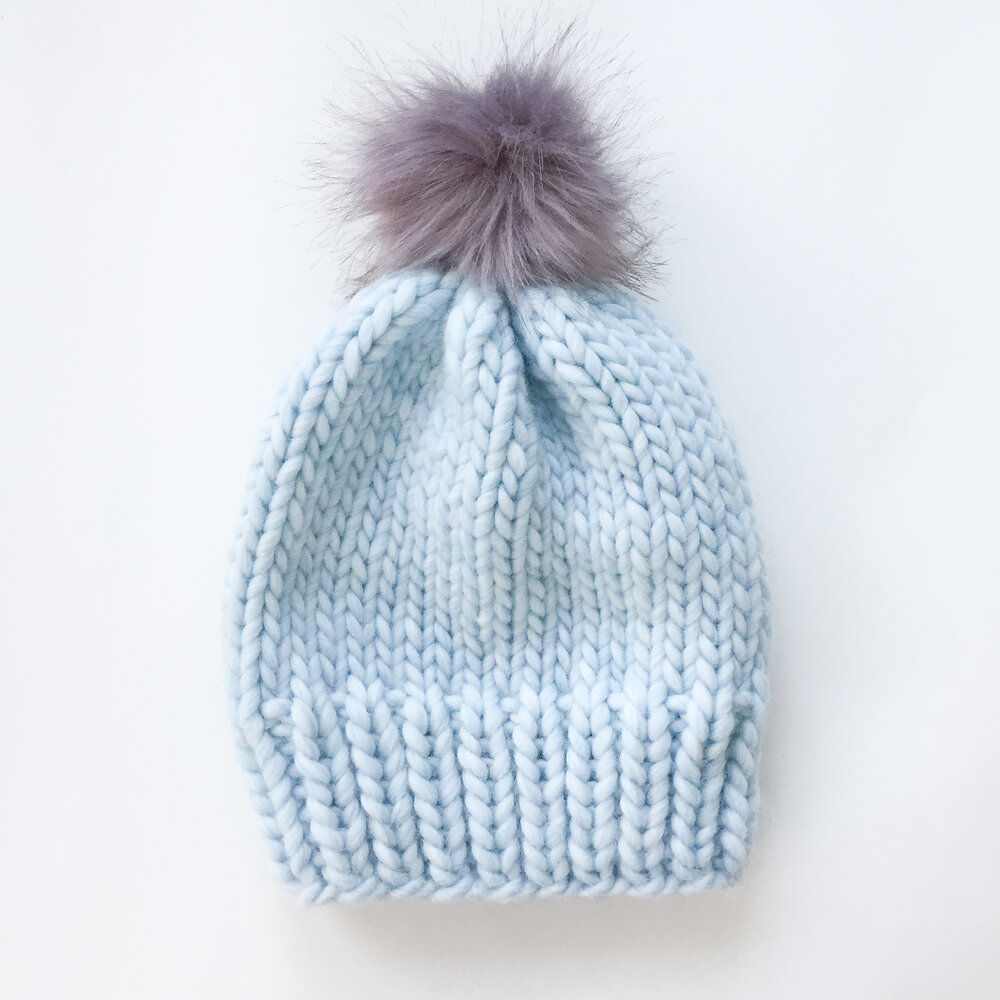 Simple Chunky Wool Knit Hat Pattern Free Ashley Lillis