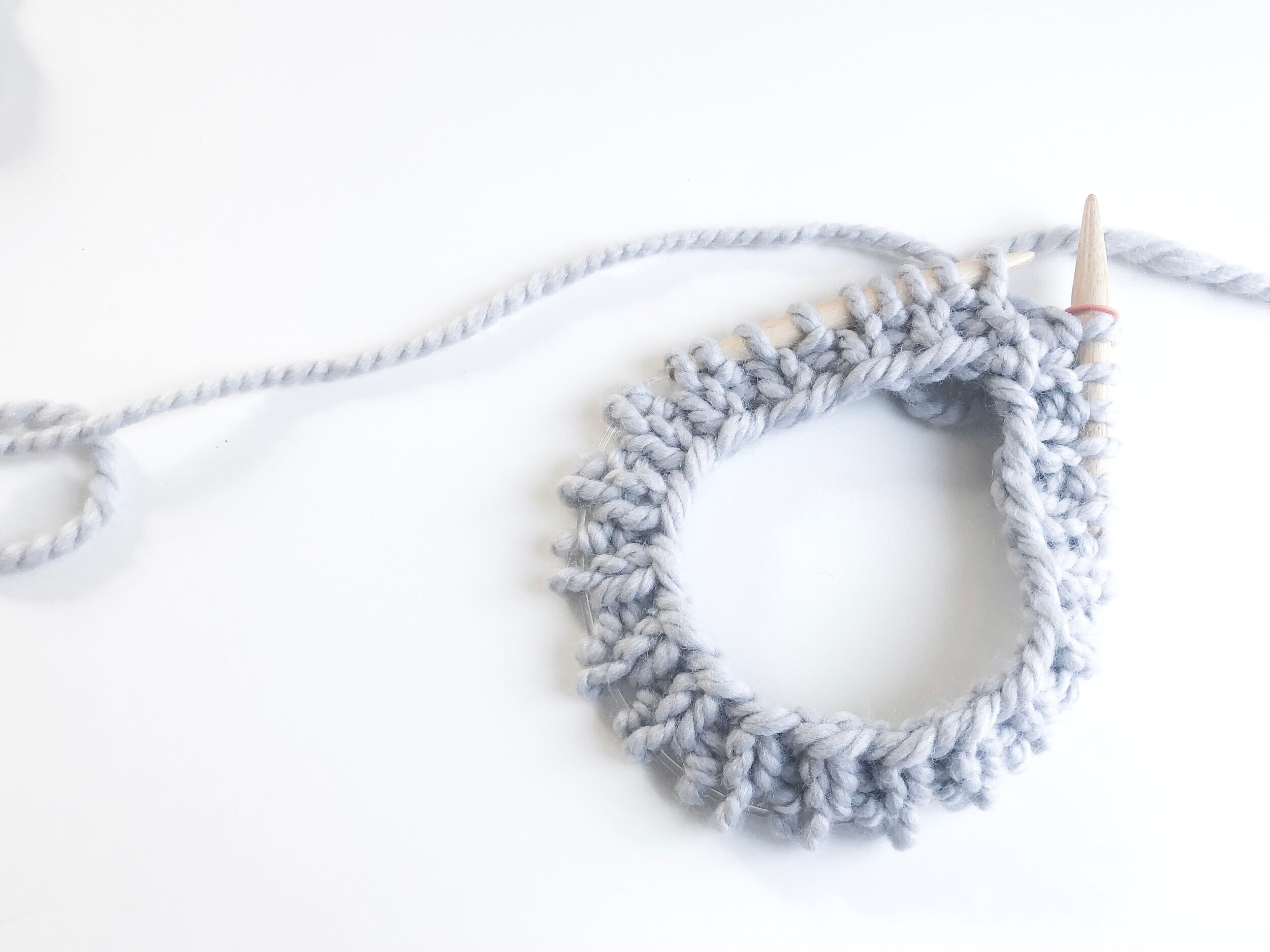 KNIT  How to K1P1 Rib Stitch in the Round — Ashley Lillis