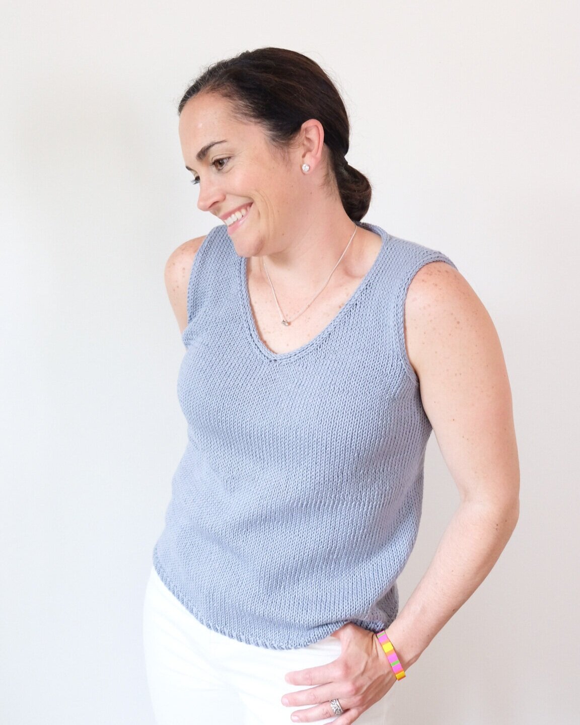 Easy Knit Tank Sweater Pattern  The Lakeline — Ashley Lillis
