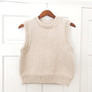 FREE Sweater Vest Knitting Pattern + Tutorial | Open Trails Slipover ...