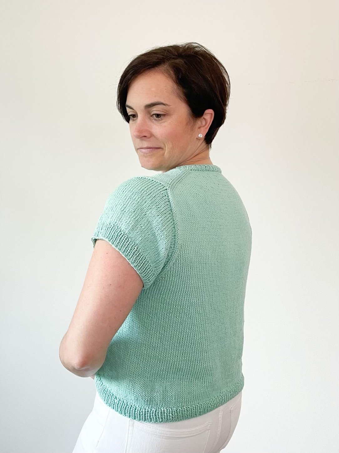 Shirt Tee Knitting Pattern, Darling Jadore, Easy Sweater Knit Pattern