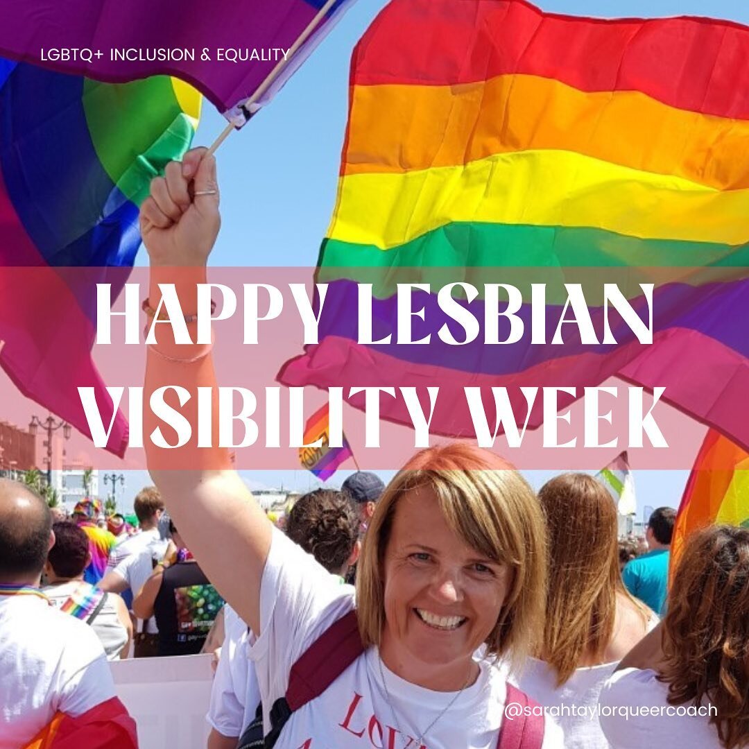 Happy Lesbian Visibility Week! 🌈💗

My post today goes out to all the lesbians, (and all the bi, pan, queer, women out there&hellip;well everyone in my LGBTQ+ family actually, we all deserve to be celebrated for our queerness right!) 

And yes, I&rs