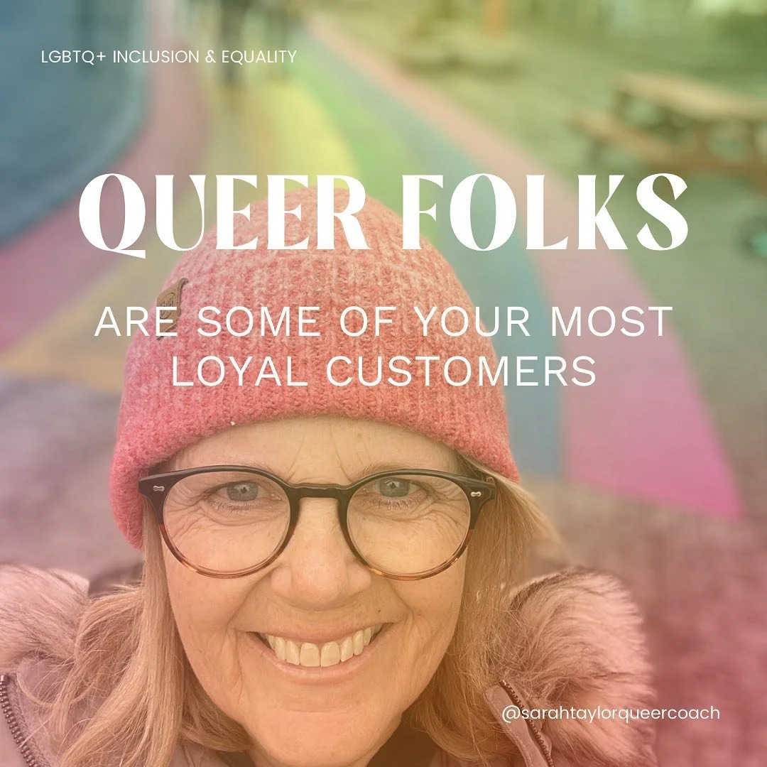 Do you know why queer people are some of your most loyal customers? 🙃

Because finding places where we feel accepted, welcome and free to be ourselves 💙 is hard.

If you&rsquo;re able to provide spaces and services that support us to do that, let m