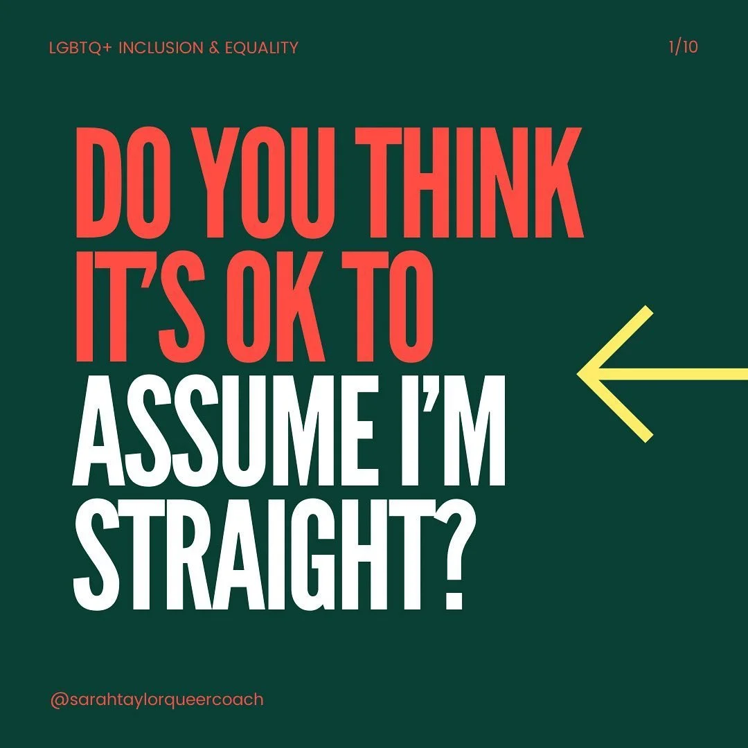 Do you think it&rsquo;s ok to make assumptions about my sexuality?

Or my gender identity?  Or the pronouns that I use&hellip;?

If you&rsquo;ve been following me for a while, I already know your answer! Of course you don&rsquo;t!

But we still do it