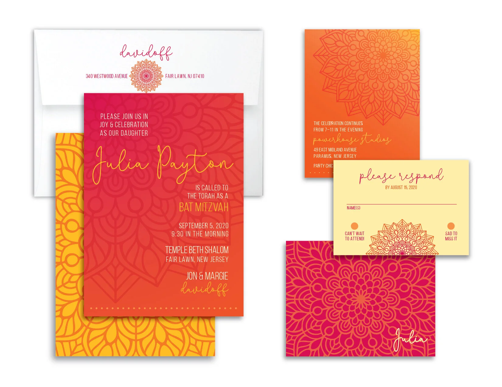 Zinnias and Mandalas