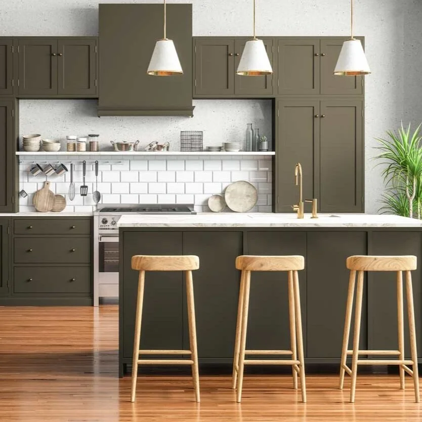 image &amp; paint: sherwin williams, From the Sherwin Williams Sanctuary Collection, oak moss sw 6180