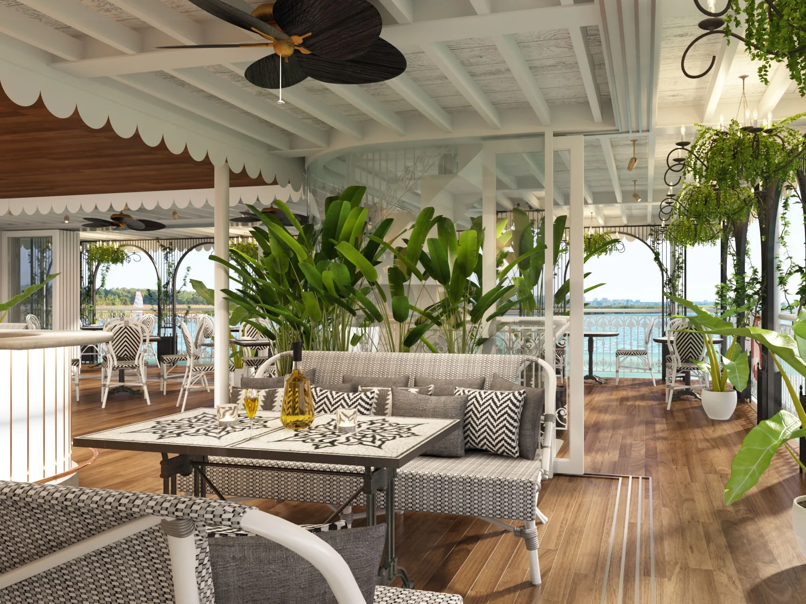 Opal Alfresco Dining : The Opal Alfresco restaurant features convertible glass walls so that no matter what type of weather is on the horizon guests can still enjoy the feeling of al fresco dining. Relax with friends in the airy and spacious dining room and take in the sunset as you sip on our selection of red and white wines, beer and soft drinks. The chefs will showcase their culinary skills in the open kitchen as they prepare world-class Asian and international fare.