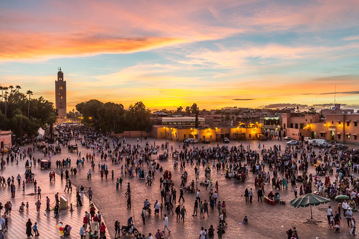 As the sun slips behind the Atlas Mountains, Djemaa el Fna transforms. What begins as an open square becomes Marrakech&rsquo;s living stage &mdash; and there is no better way to experience it than on a private guided walk with Shems Incoming Morocco.