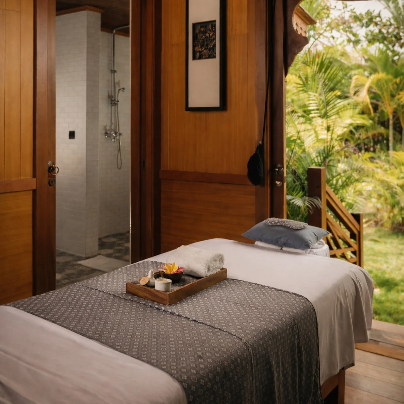 An unparalleled guest experience awaits in the Balinese inspired spa at The Sanchaya, offering four treatment rooms and outdoor cabanas in a lush garden.

@thesanchaya
