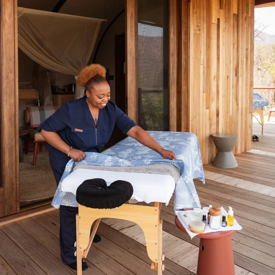 Unwind at Few &amp; Far Luvhondo, where spa treatments are woven into the rhythm of the mountains. Surrounded by vast landscapes and stillness, each experience restores body and mind through natural therapies, mindful rituals and a deep connection to