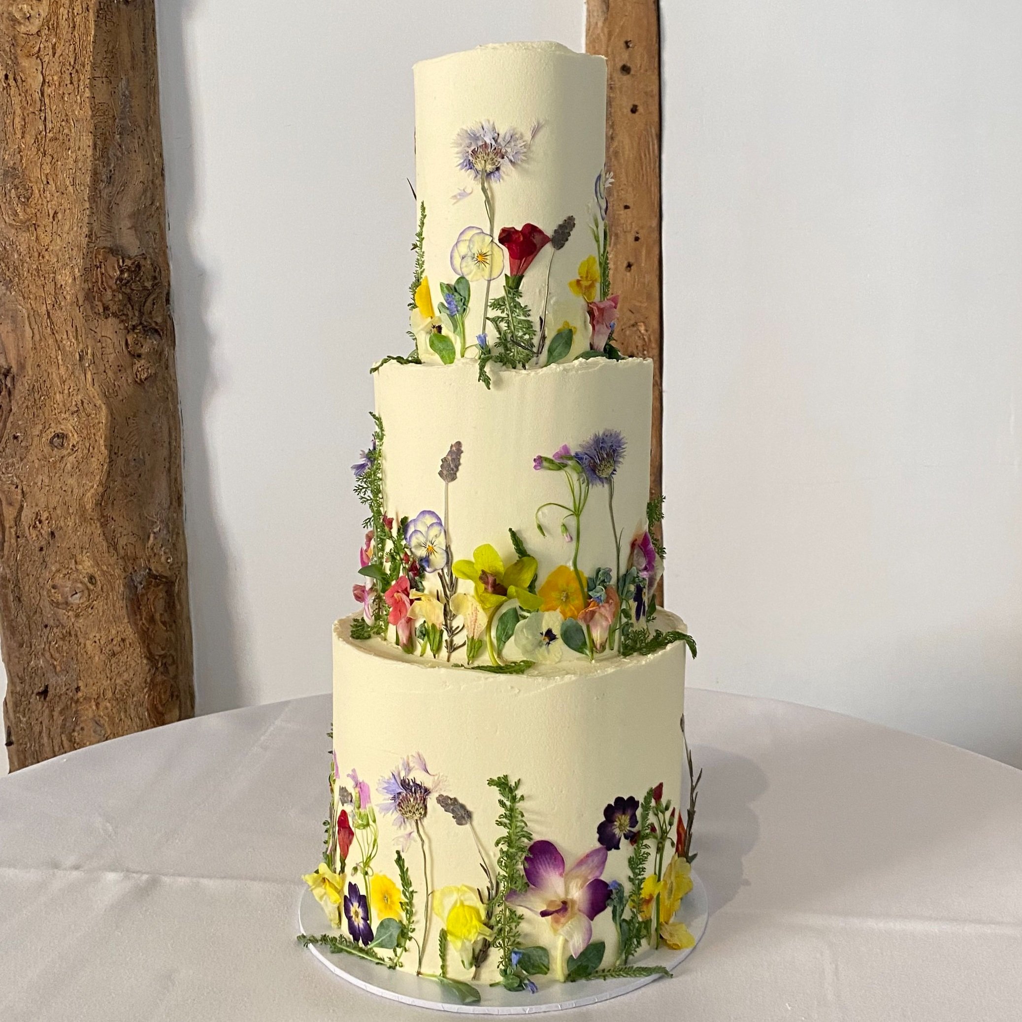 I made my daughter a birthday cake decorated with edible flowers from my  garden : r/gardening