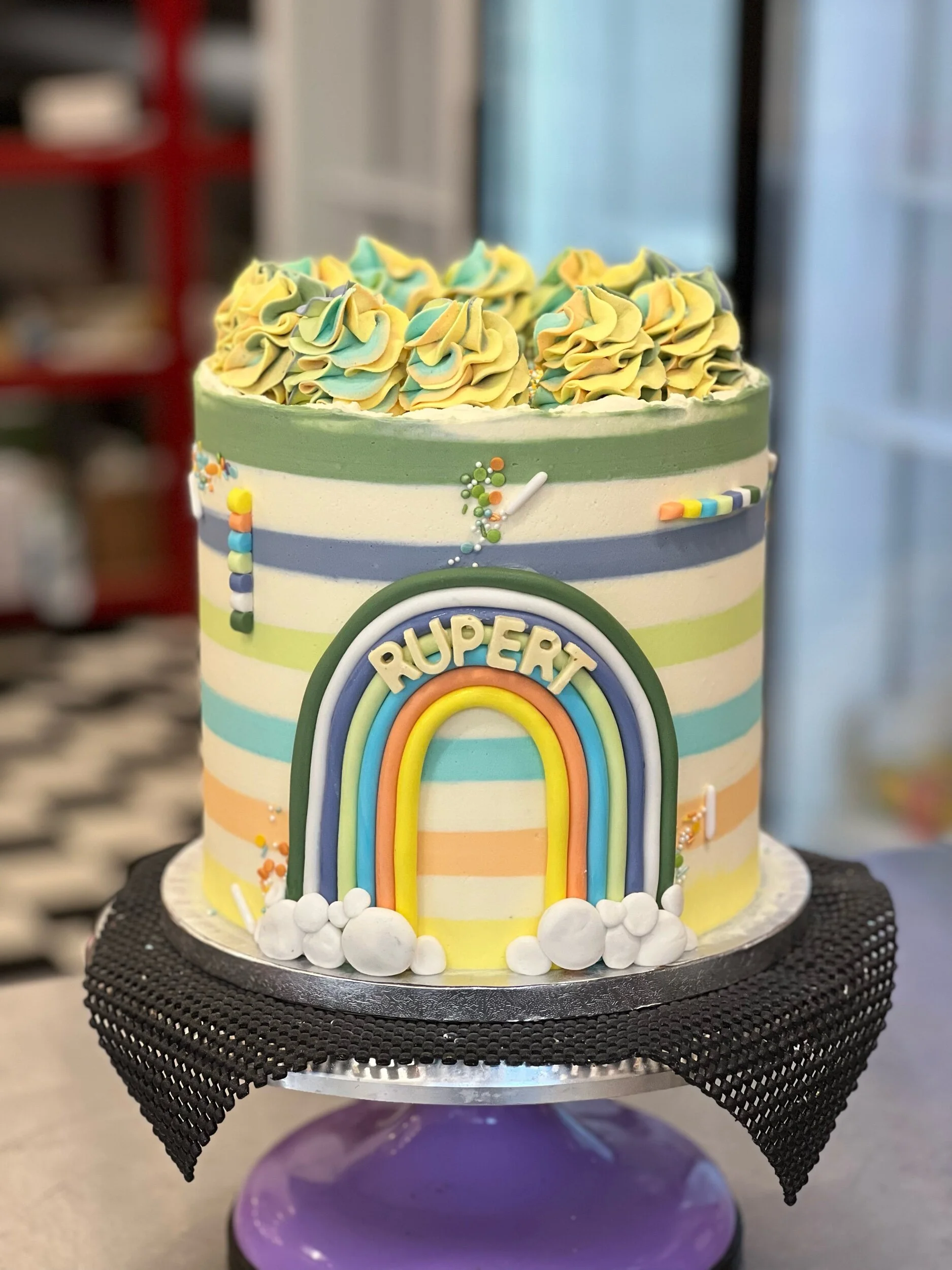 EARTH TONES RAINBOW CAKE