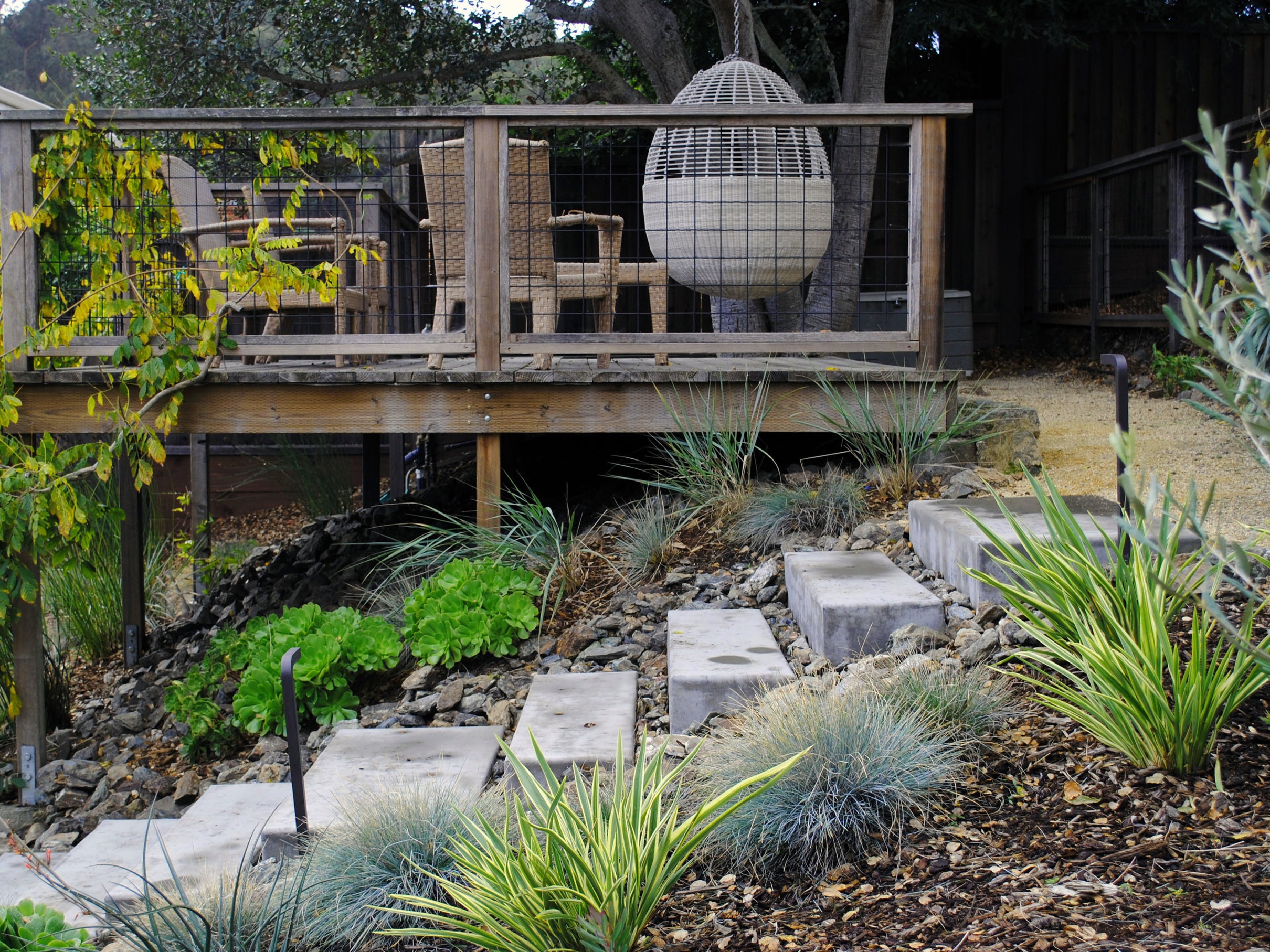 A Terraced Hillside Garden