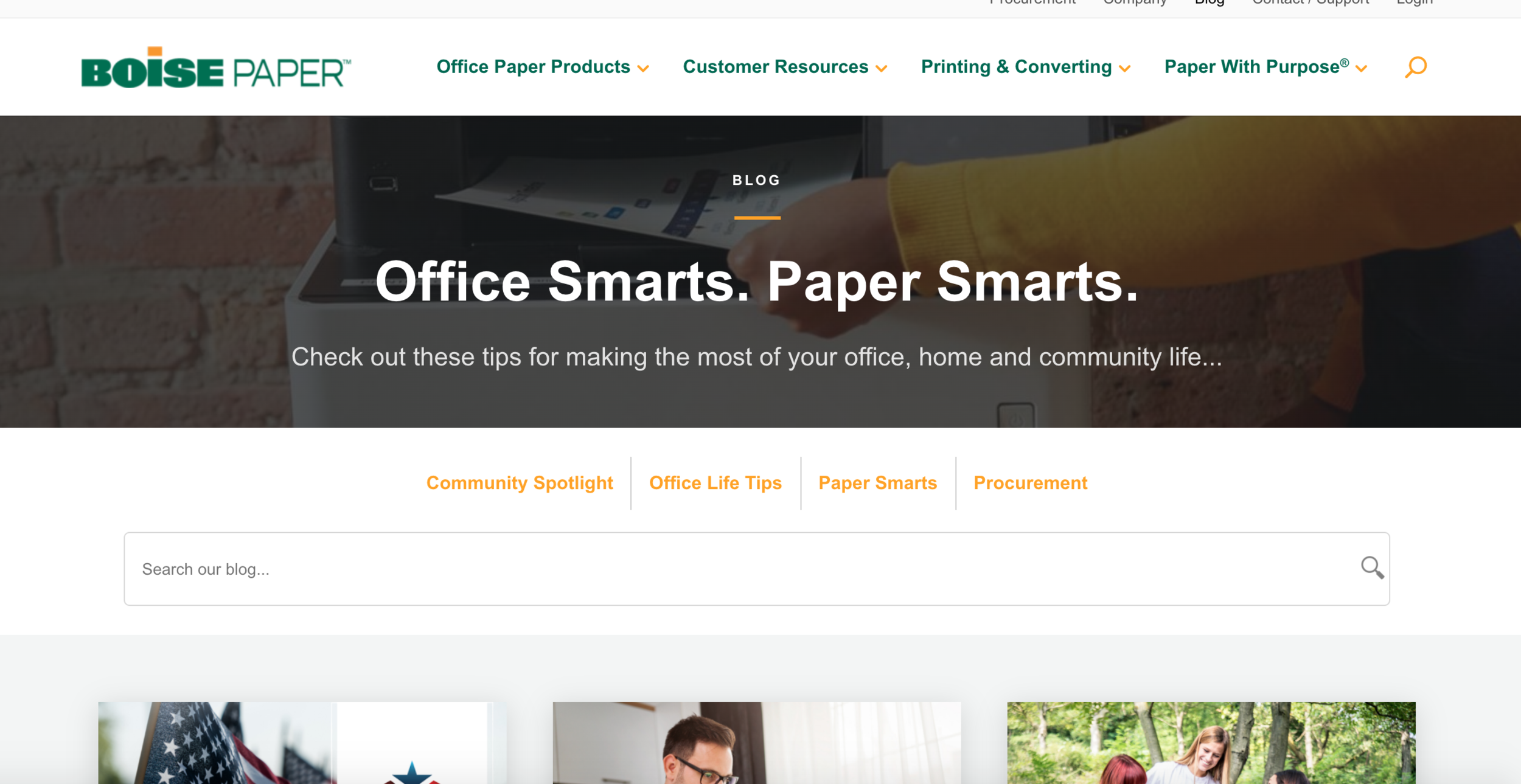 Boise Paper: Newsletter