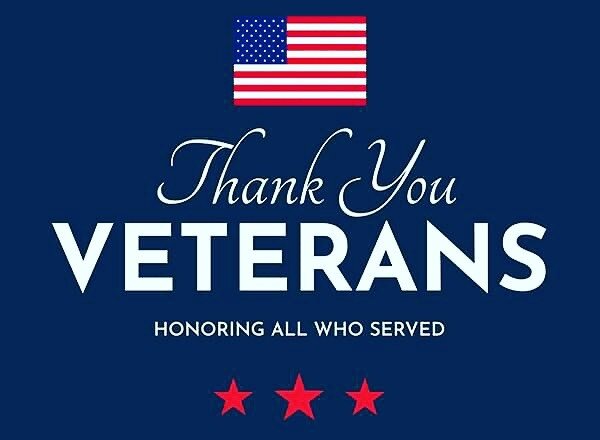 Happy Veterans Day and thank you to all those who served 🇺🇸