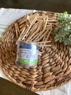 I picked up these clothespins and twine from Lowes