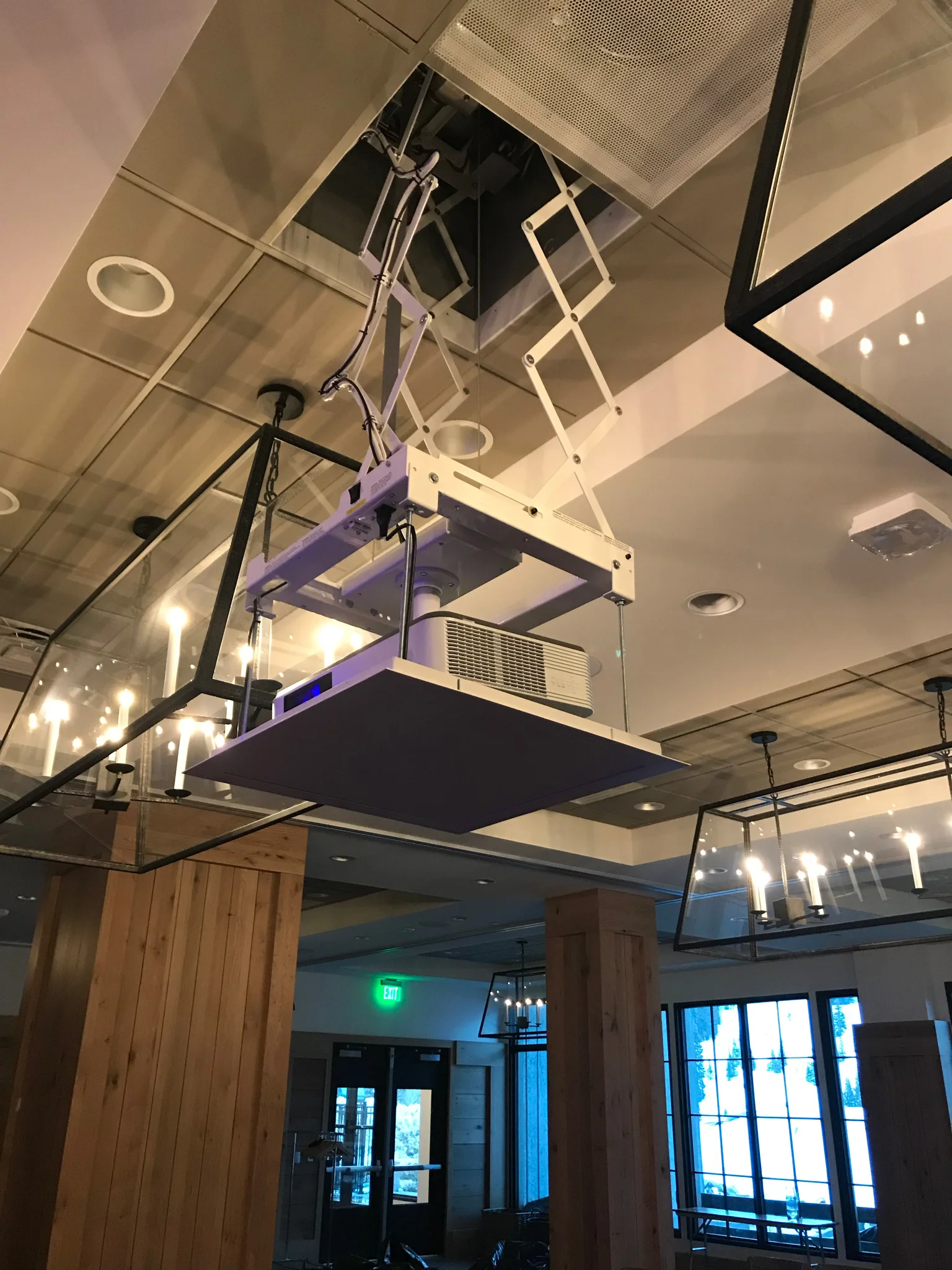  Projector lift at Snowpine Lodge in Alta, Utah. 