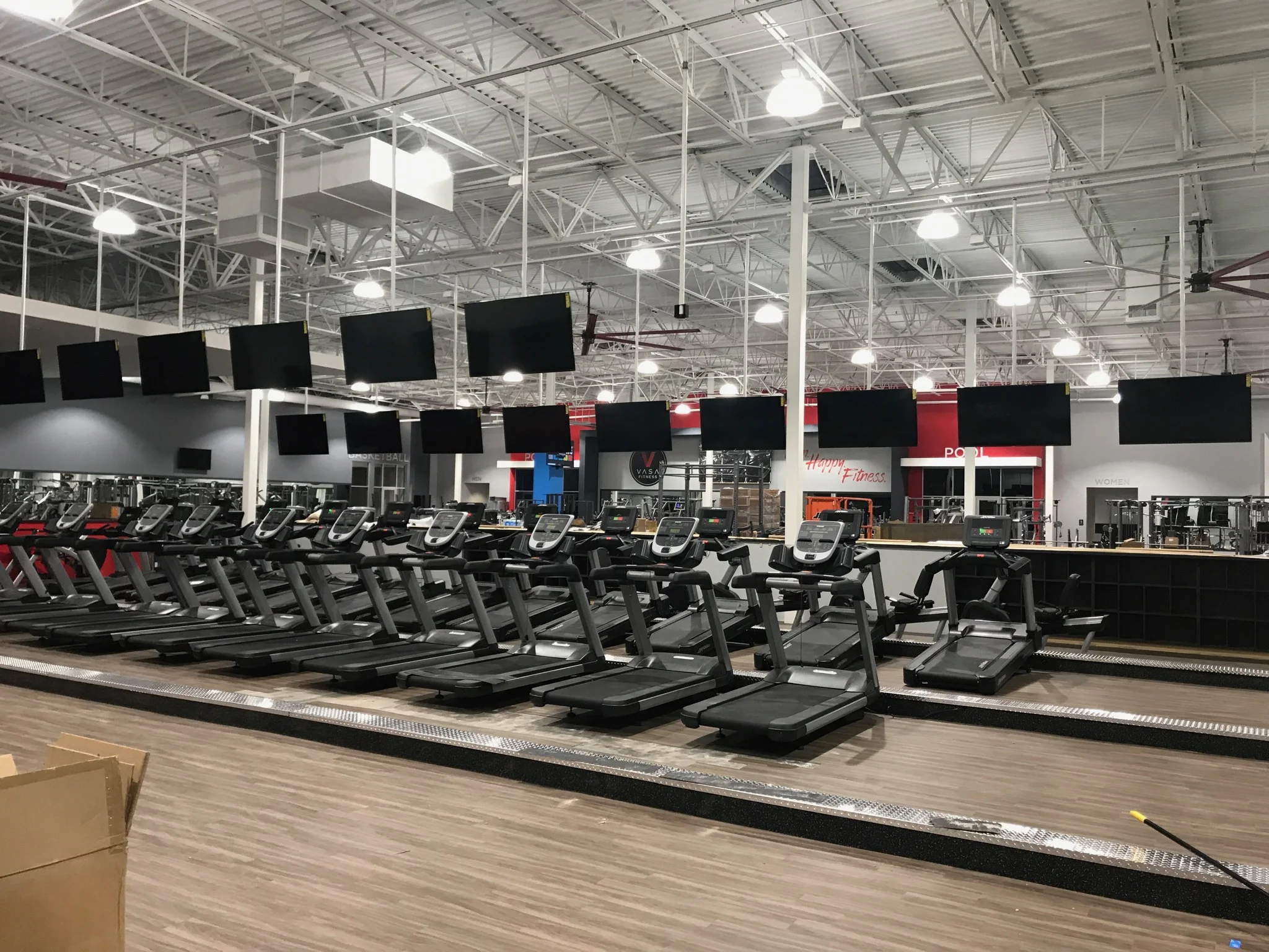  Televisions installed at VASA Fitness in Spanish Fork, Utah. 