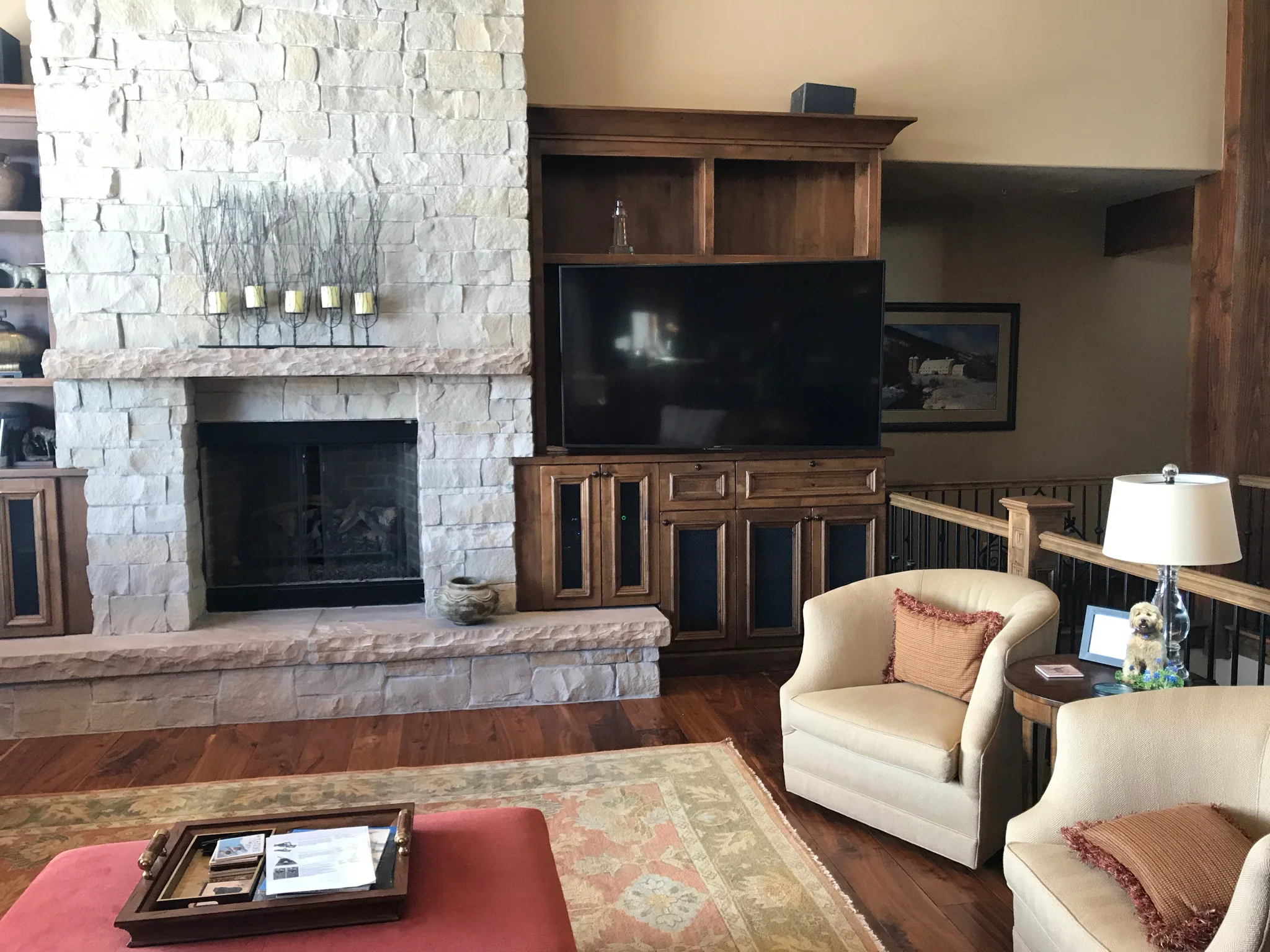  TV system installed in a clever way, at a residential space in Park City, Utah. 