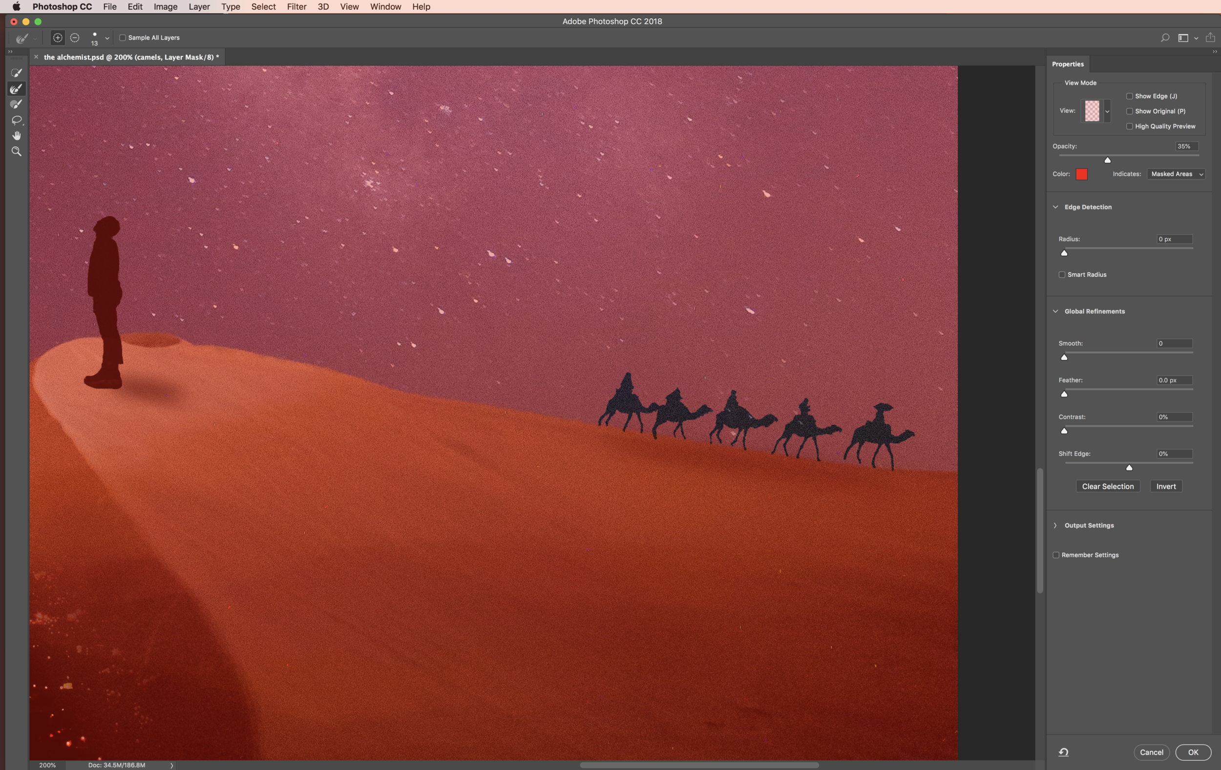 overlay view (V)