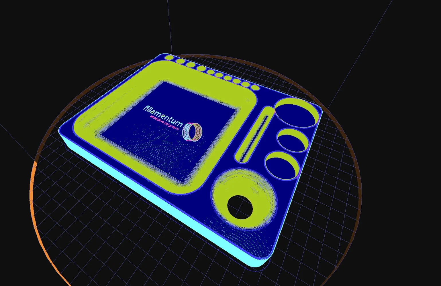 Prototype rolling tray for Fillamentum