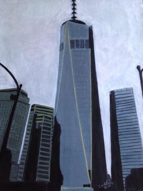 “Ground zero” 16” x 20” acrylic on canvas