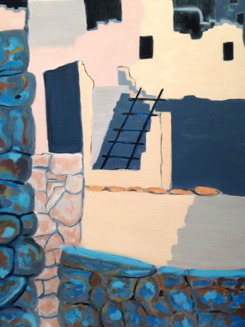 “Mesa Verde”,  22” x 28” acrylic on stretched canvas