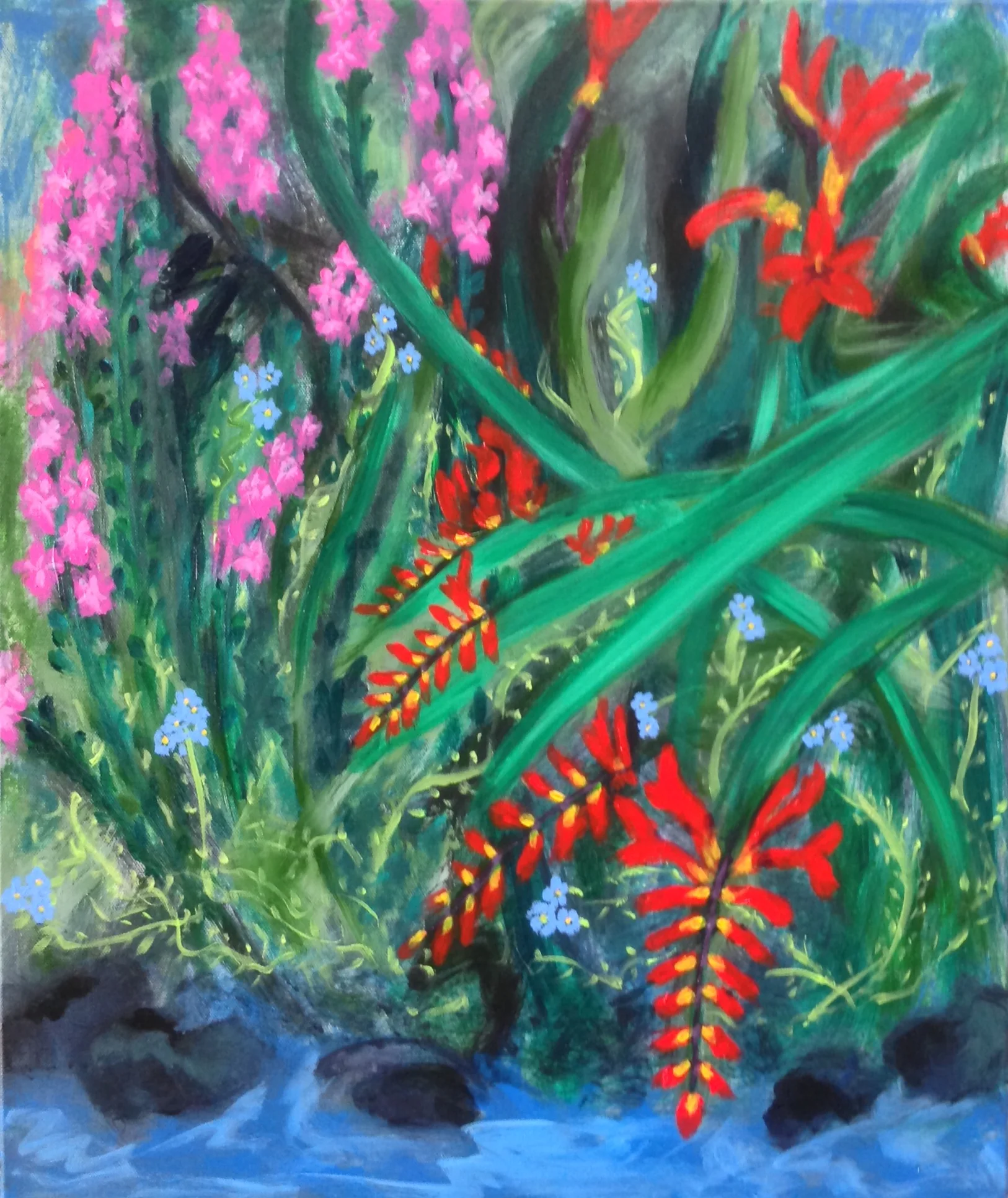 “Lakefront flowers” Sold