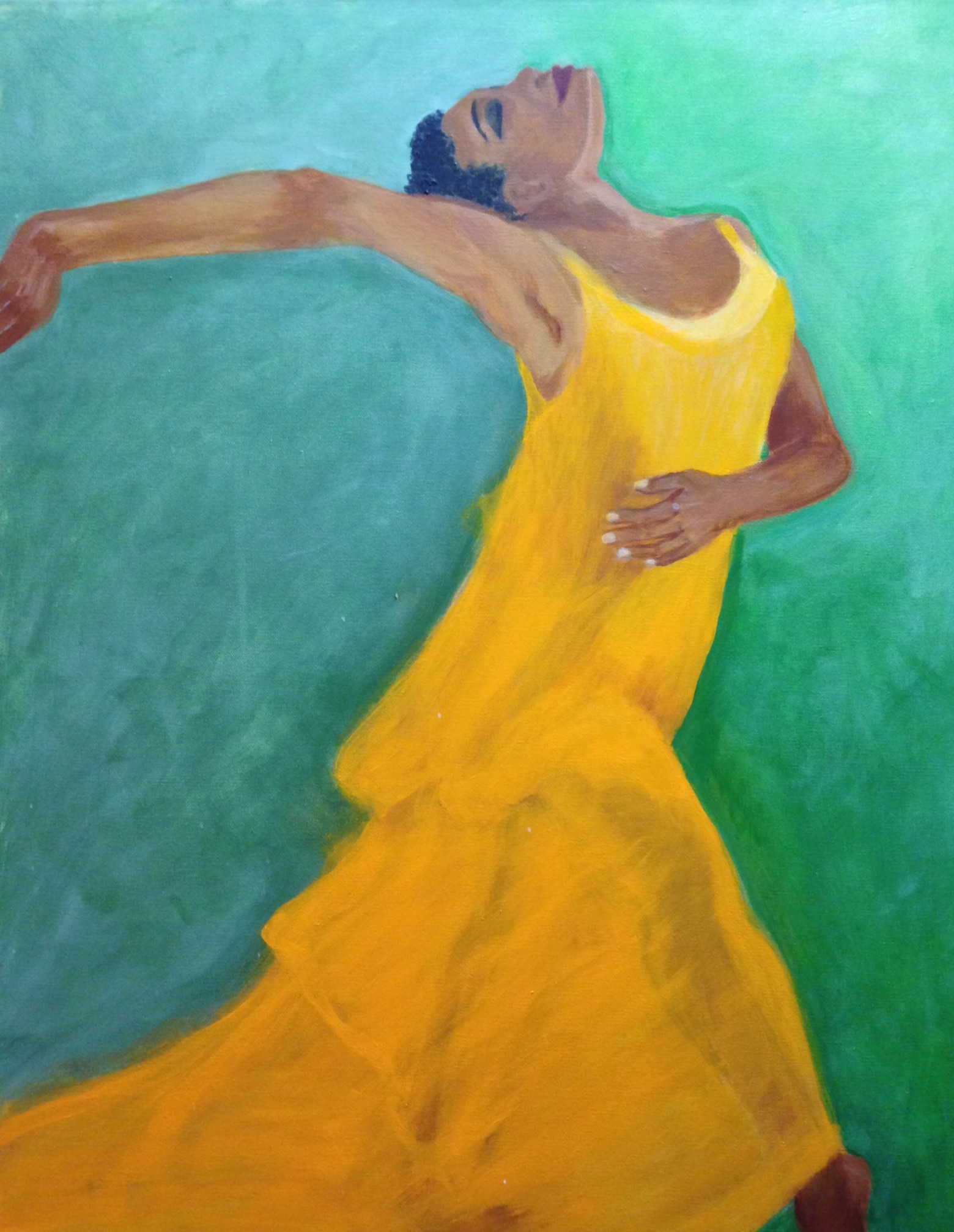“Joie de la danse” 24” x 30” acrylic on stretched canvas