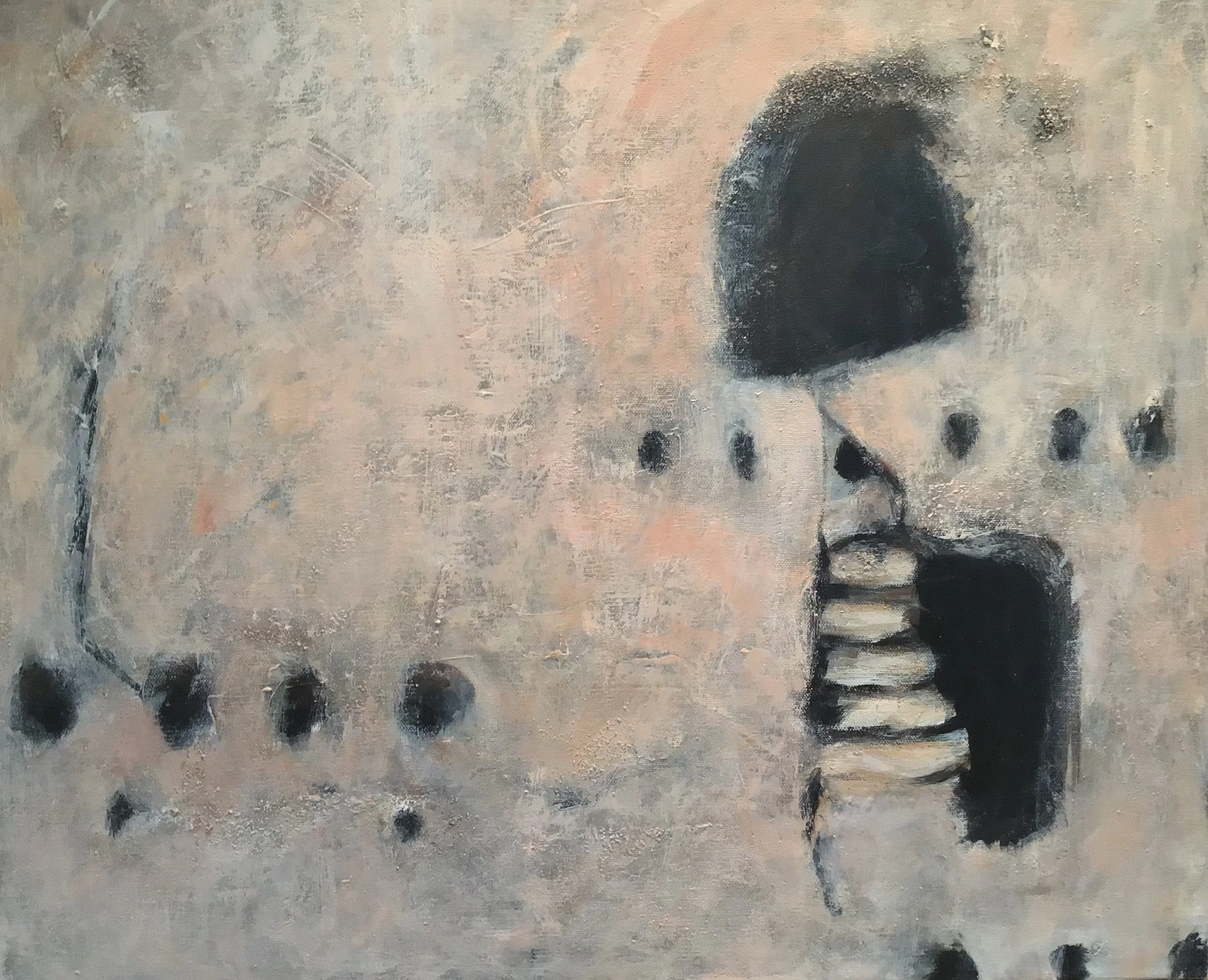 “Ancients’ dwelling” 24” x 20” acrylic on stretched canvas
