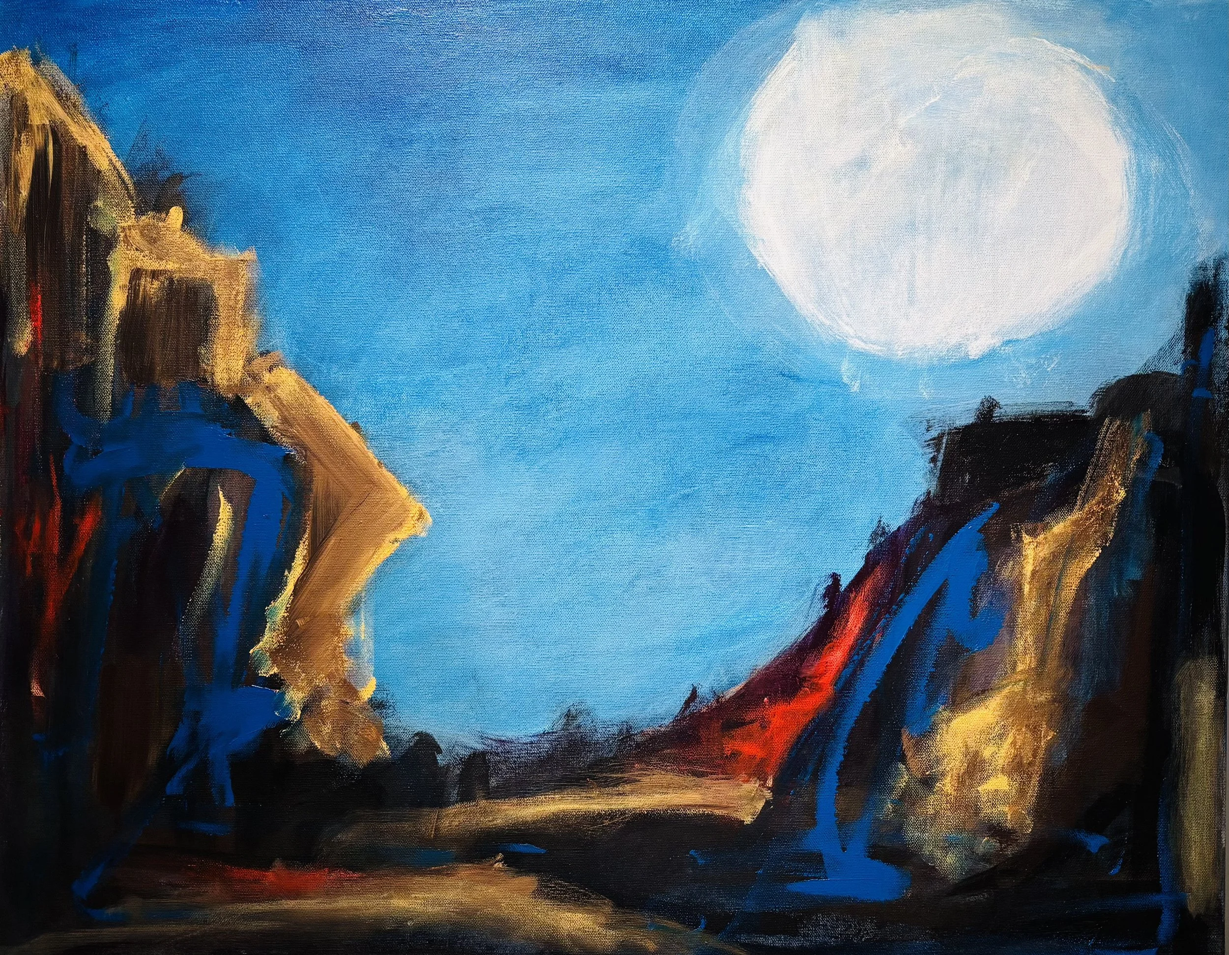 “Landscape with moon”