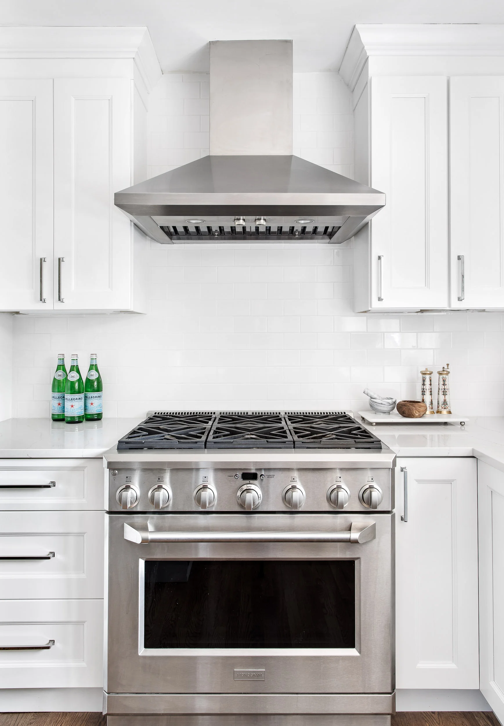 Architectural interiors photography of a kitchen.