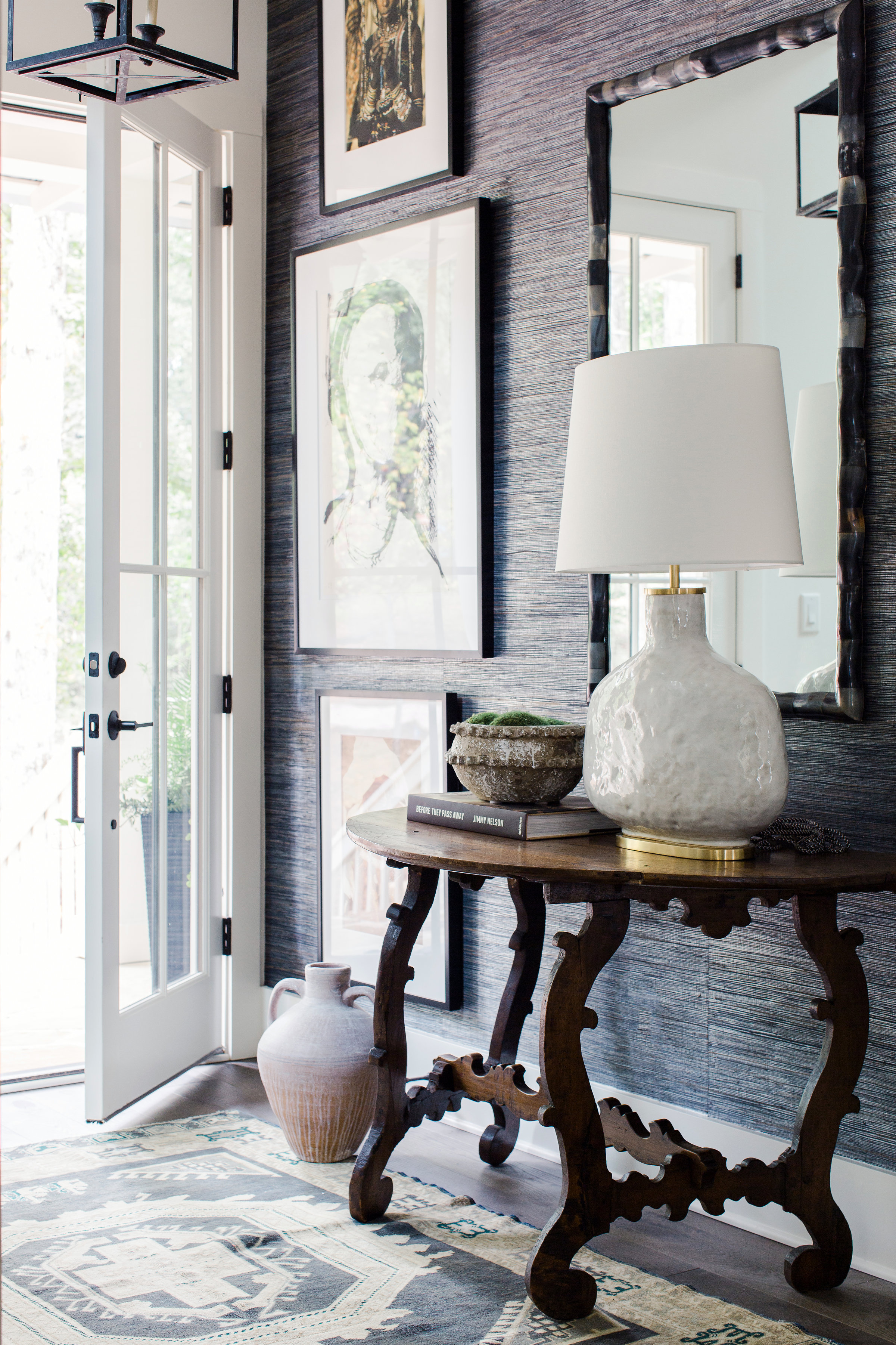 2018 Showhouse Foyer & Stairway by Anna-Wooten Loggins, A Wooten Interiors. Photo by Ali Harper Photography .