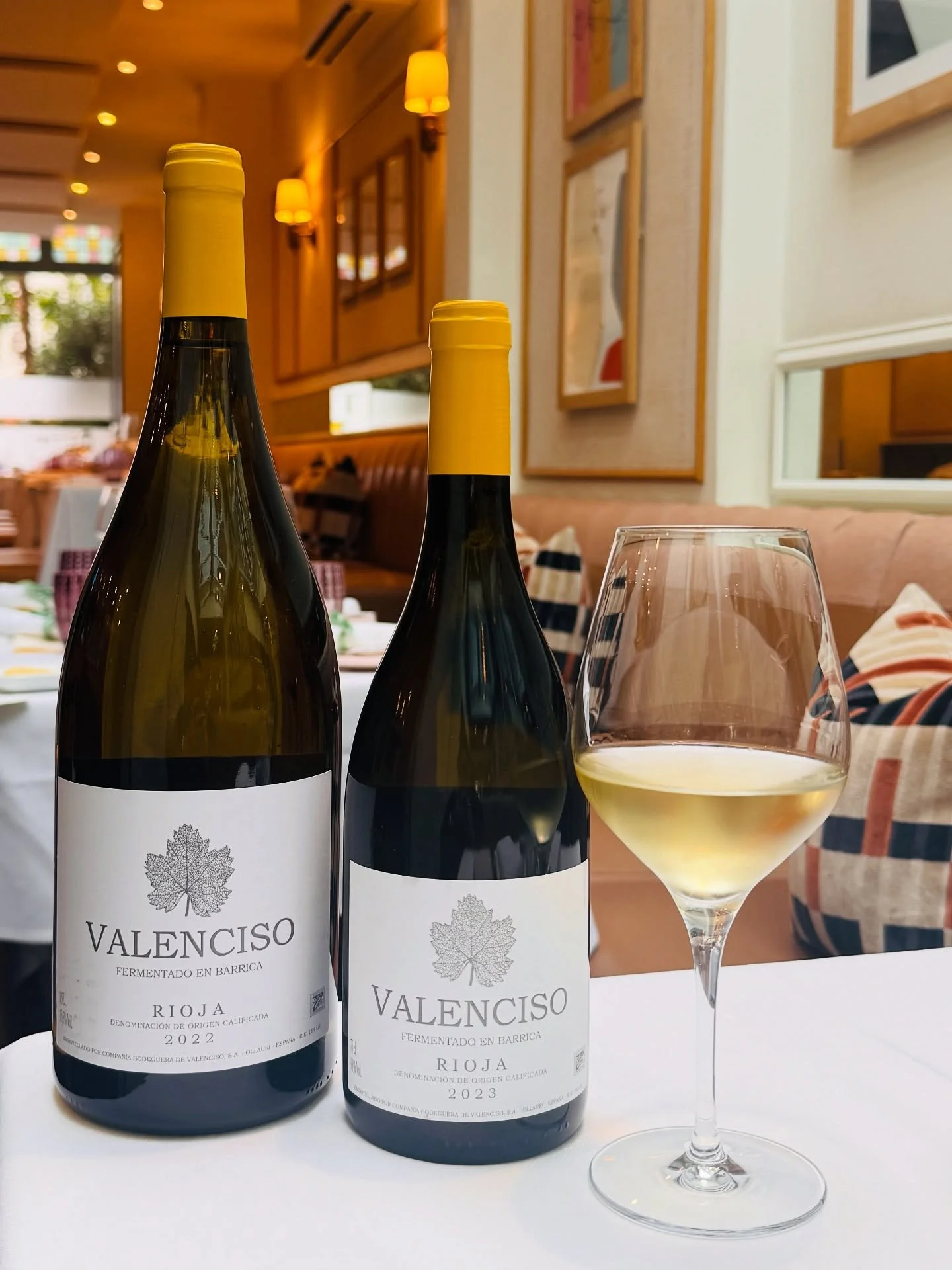 Valenciso, Rioja Blanco
Made with a blend of Vivra and Grenache Blanc grapes from the cooler sub-region of Rioja Alta and aged for 9 months in Slovenian Oak. A rich yet beautifully balanced wine with a buttery texture and smooth finish.  Perfect for