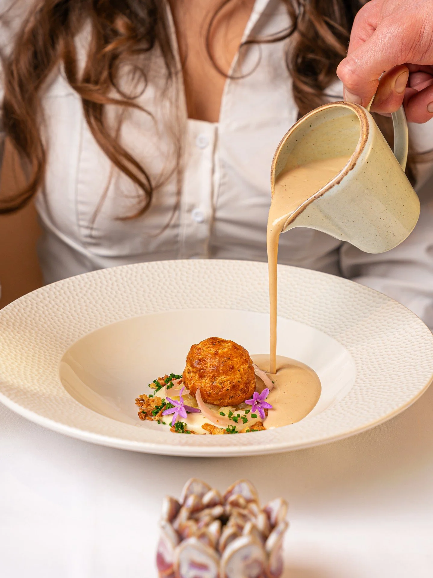 It&rsquo;s in these little moments that a dish really comes to life.

Finished at the table, the pour, the cut open, shared and enjoyed slowly, just as it should be.

We look forward to welcoming you.

#TheFrenchTable #Surbiton #SurbitonEats #SurreyR