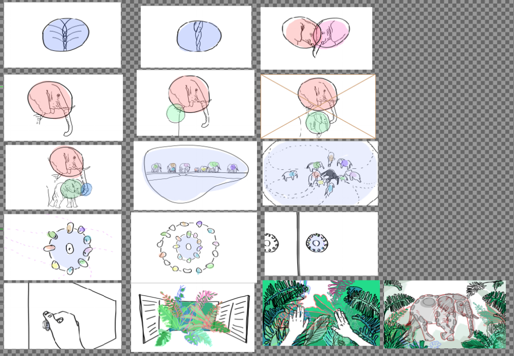 Step 2_Storyboard (Digital inking in Photoshop)