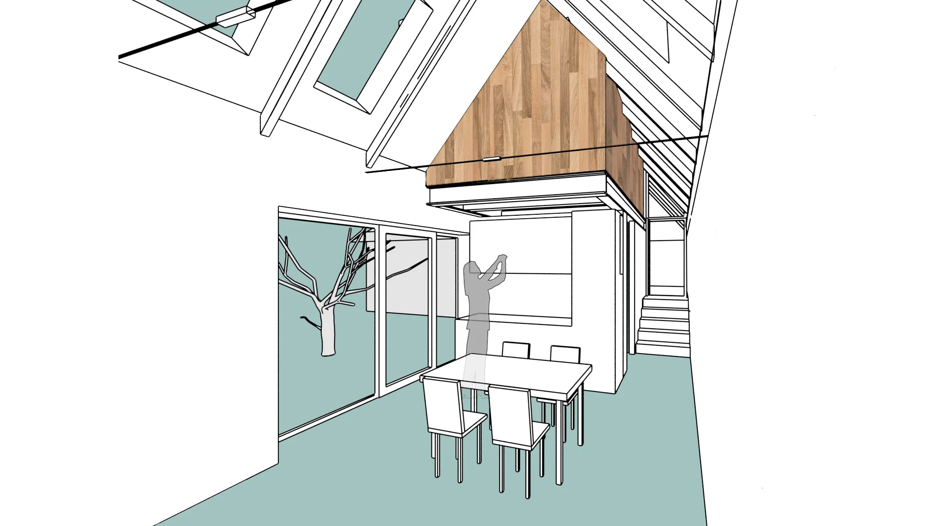 Rekonstrukce stodoly na apartmánový domek [Říčany]