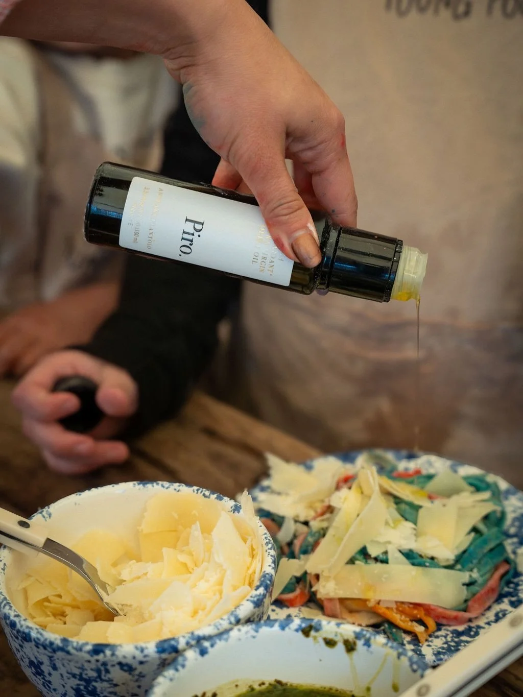 We&rsquo;ve had the pleasure of partnering with @oliopiro on many of our events, and their exceptional olive oil has become a staple in our kitchen. ✨

From making fresh pasta from scratch with kids at our retreat at @thesixbells, to baking botanical
