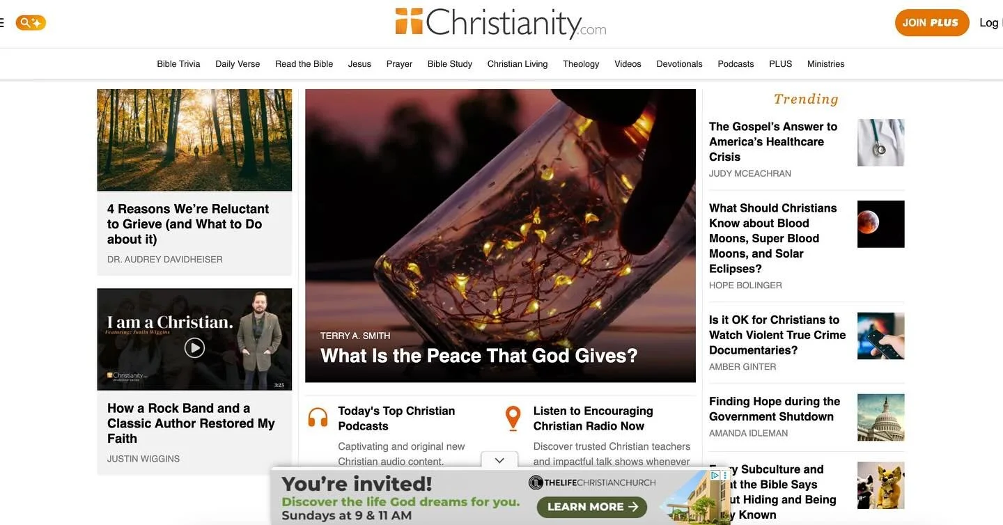 I am honored to have been invited to be a regular contributor to Christianity.com. Fun to see my first effort on the homepage today. I hope you might read it and be inspired by it too.