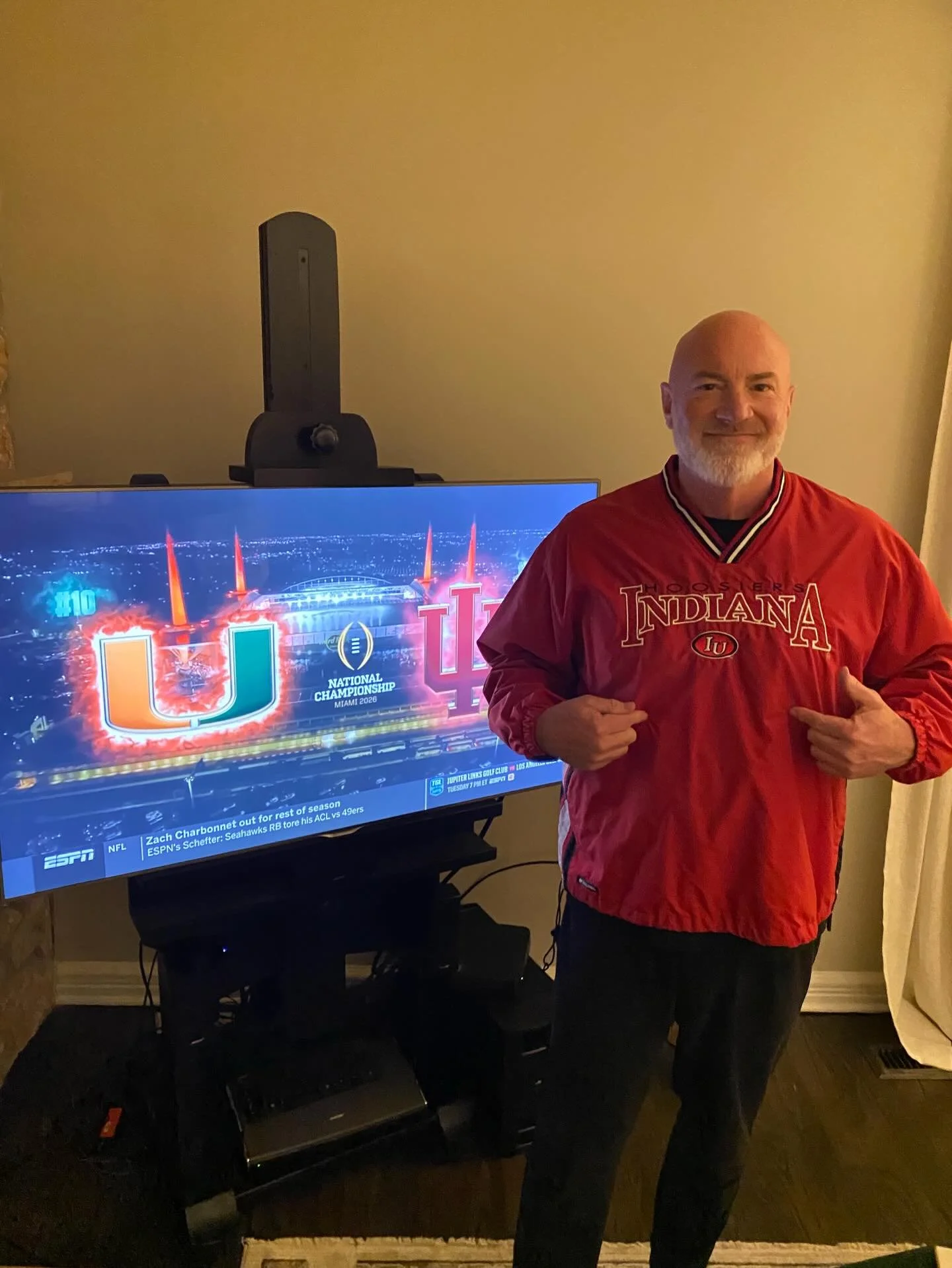 I started rooting for IU with my Dad in Indiana from my earliest memory. I&rsquo;m wearing his jersey for the game tonight in his memory. Go Hoosiers!