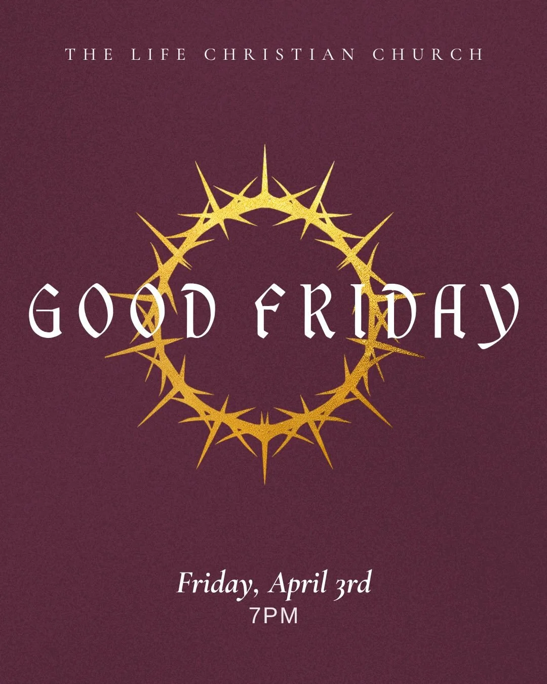 I hope you&rsquo;ll join us for Good Friday and Easter at TLCC. I&rsquo;m excited to celebrate with you!