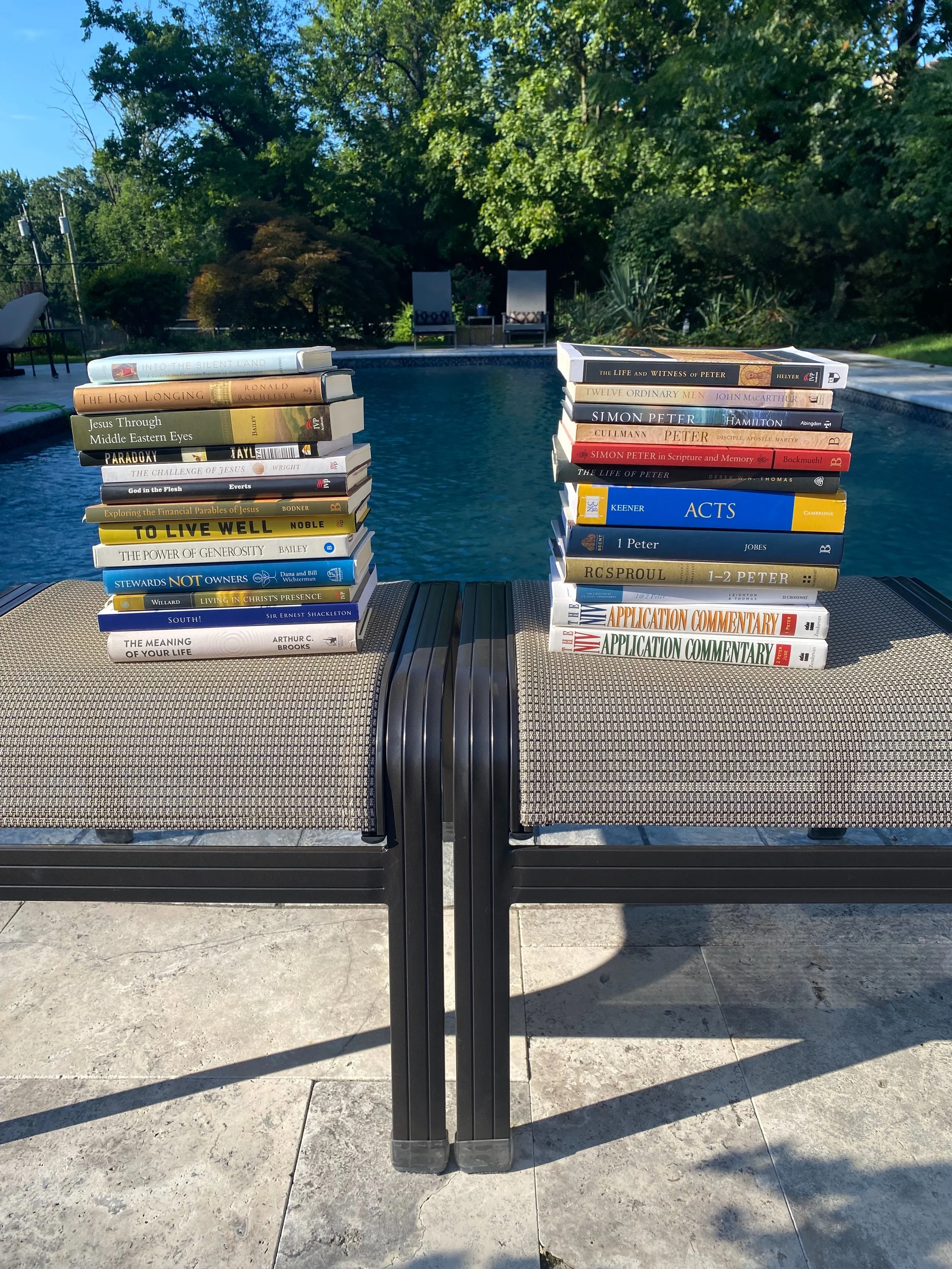 Last week I began part 2 of my annual study intensive. (I get a couple of weeks in late winter/spring and a month in August.) My focus during this season is to study Jesus - literally - and begin writing my next book, which is based on the life of Si