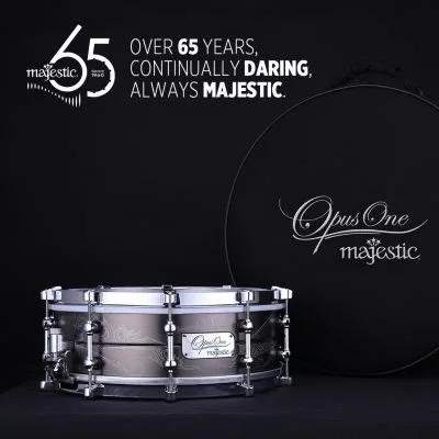 Majestic Unveils 65th Anniversary Orchestral Snare Drum MOS1450BRA